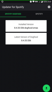 Updater for Spotify