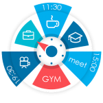 Sectograph. Planner & Time manager on clock widget