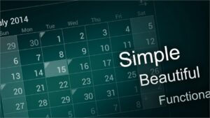 Calendar Widget Month Agenda