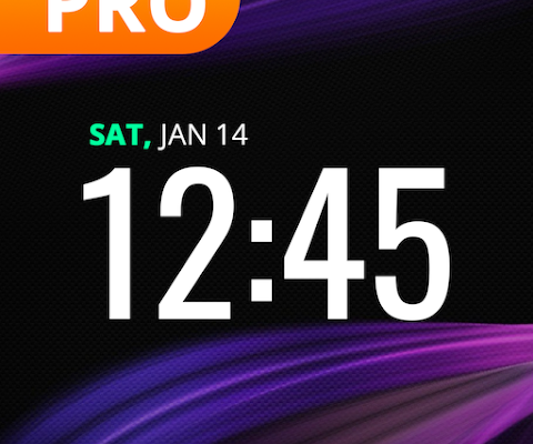 Digital Clock Widget Pro