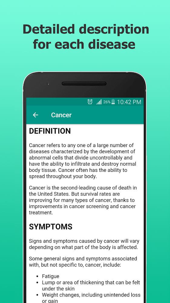 Diseases Dictionary Mod