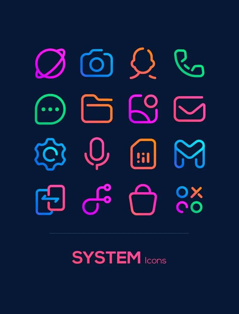 Linebit - Icon Pack mod