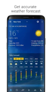 Transparent clock weather apk