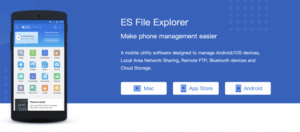 ES File Explorer File Manager v4.4.2.22 APK MOD [Premium Unlocked] [Latest]