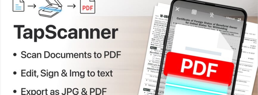Scanner App To PDF – TapScanner v3.0.16 MOD APK [Pro & Premium Unlocked] [Latest]
