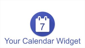 Your Calendar Widget