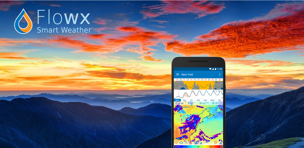 Flowx: Weather Map Forecast App v4.082 MOD APK [Premium Unlocked] [Latest]