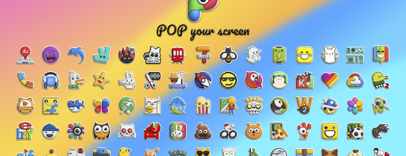 Poppin icon pack v2.6.2 APK [Patched] [Latest]