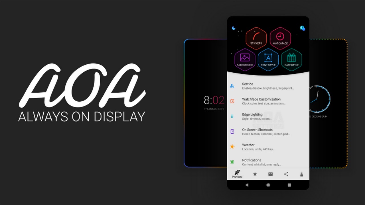 AOA: Always on Display v7.2.0 MOD APK [Pro Unlocked] [Latest]