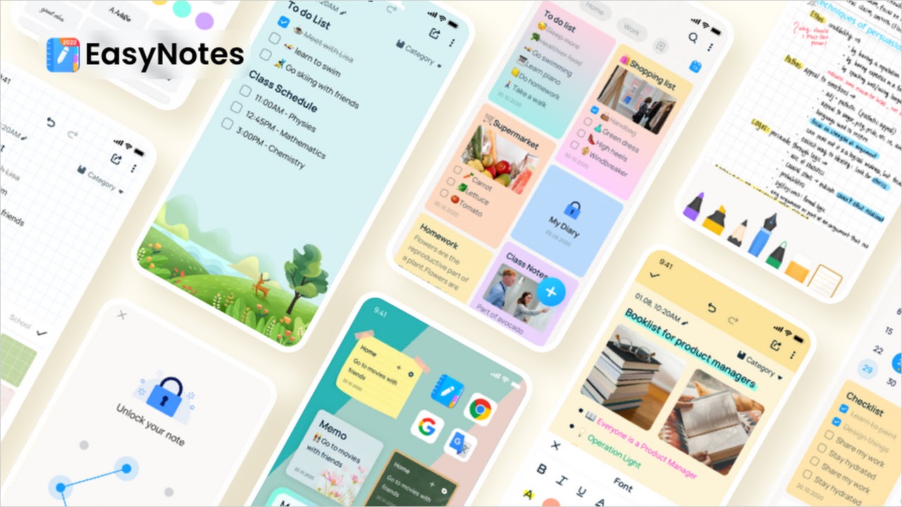 Easy Notes – Notebook Note pad v1.2.98.0303 MOD APK [VIP Unlocked] [Latest]