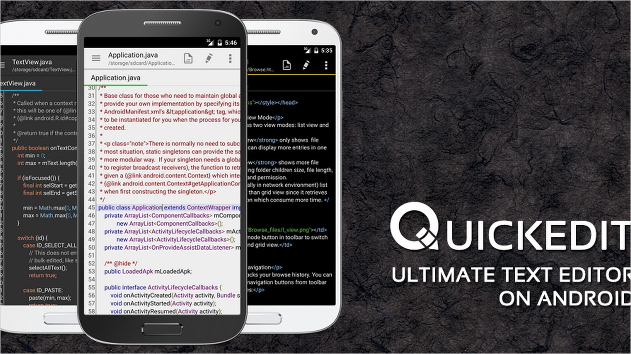 QuickEdit Text Editor Pro v1.11.0 build 222 APK + MOD [Pro Unlocked] [Latest]