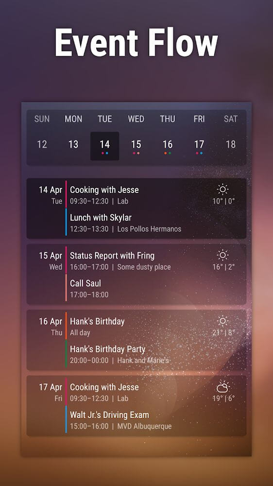 Event Flow Calendar Widget Apk