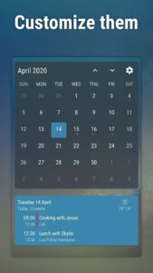 Event Flow Calendar Widget Mod
